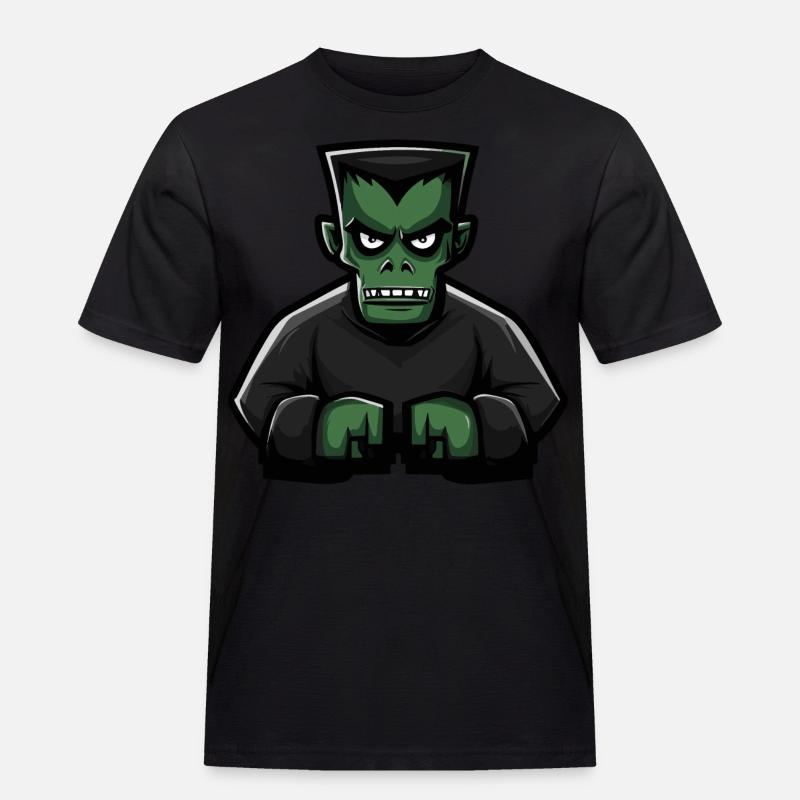 Zombie Comic Halloween - Männer Workwear T-Shirt - Schwarz