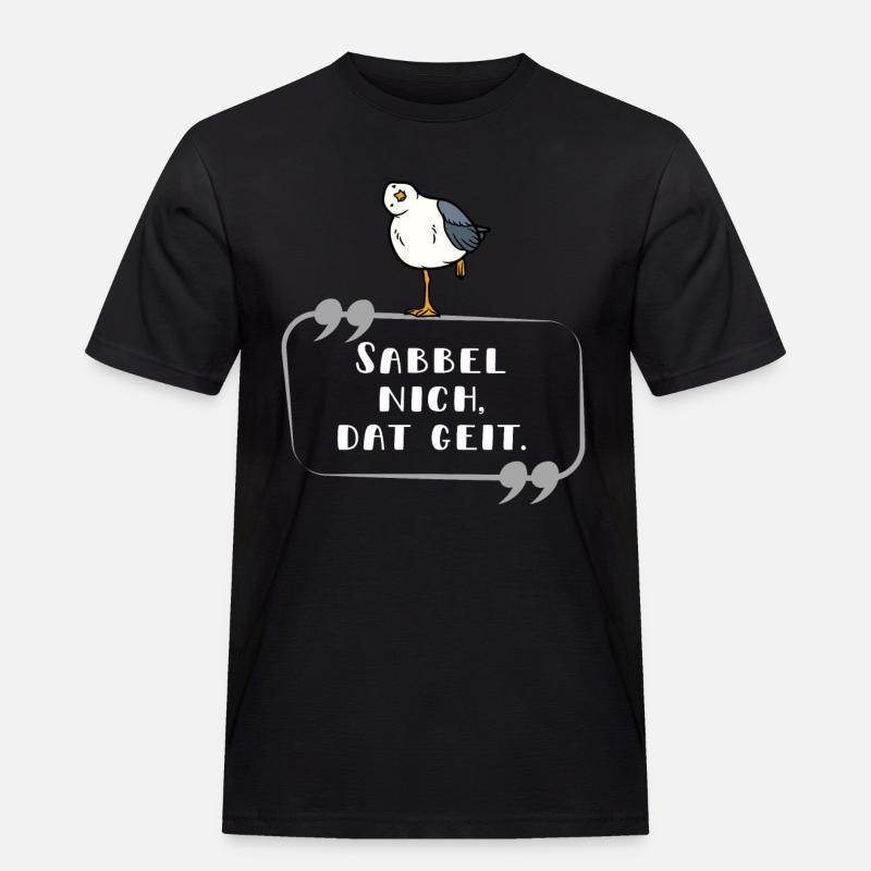 Sabbel nich hell - Männer Workwear T-Shirt - Schwarz