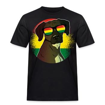 Bolivia - Men's Workwear T-Shirt - black - Front - AI Model Male 178 light (178cm)