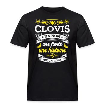 CLOVIS UN NOM UNE FIERTÉ AUCUN RIVAL - T-shirt Workwear homme - noir - Devant - AI Model Male 178 light (178cm)