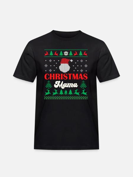 Merry Christmas Mama - T-shirt Workwear homme - noir
