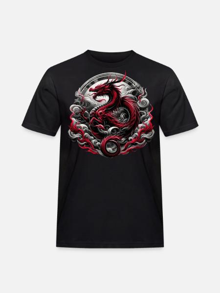 Dragon's Mythical Majesty - Men's Workwear T-Shirt - black