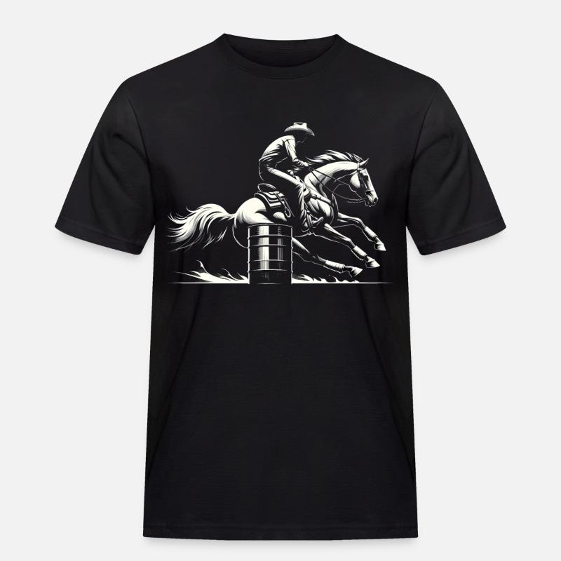 Barrel Racing Dynamism - Men's Workwear T-Shirt - black