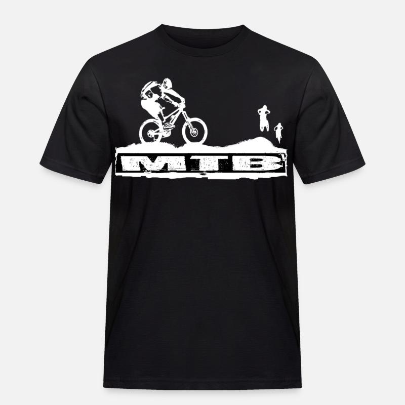 MTB Bike - Männer Workwear T-Shirt - Schwarz