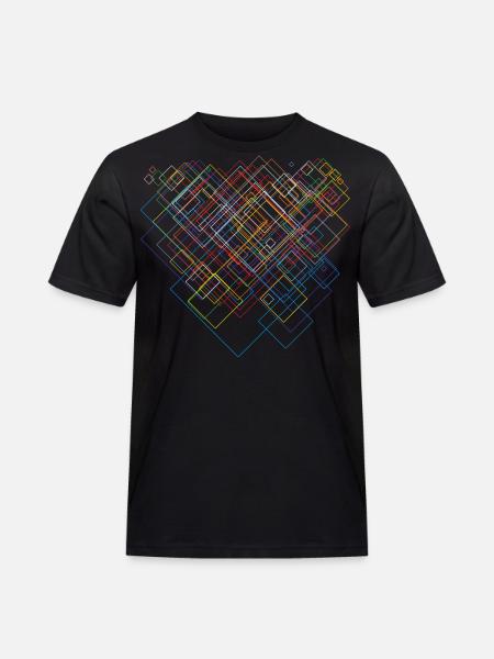 Muster Farben - Futurismus - Männer Workwear T-Shirt - Schwarz