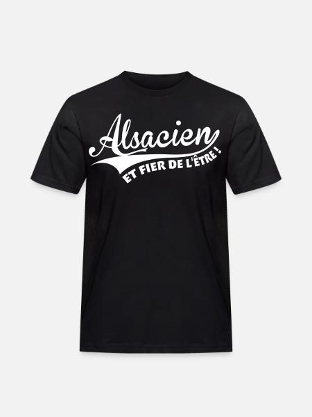 Alsacien et fier de l'être ! - T-shirt Workwear homme - noir