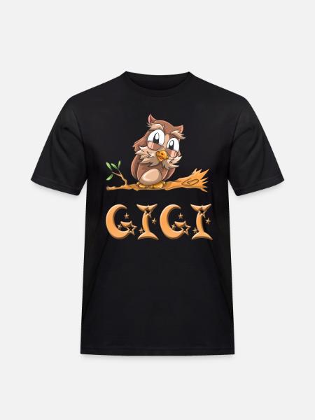 Owl Gigi - Men's Workwear T-Shirt - black