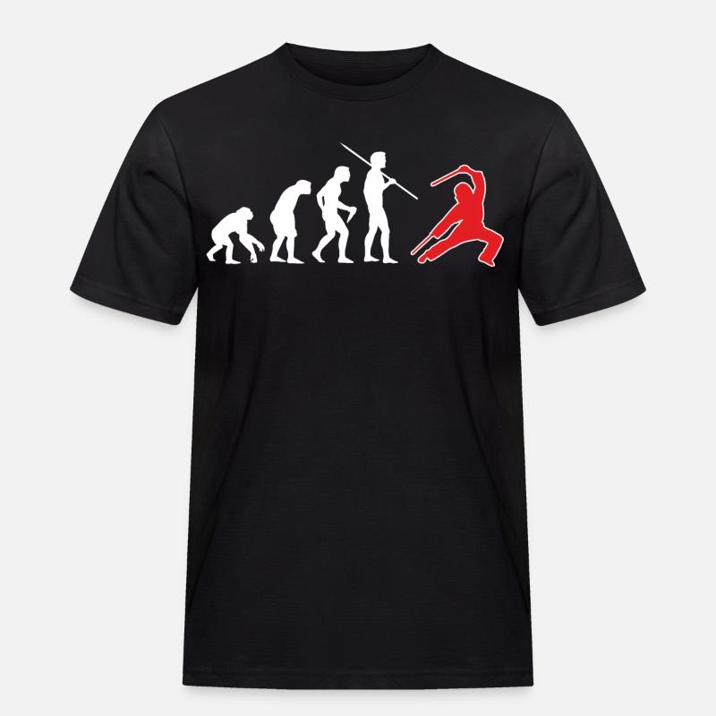 Escrima Evolution 4 - Männer Workwear T-Shirt - Schwarz