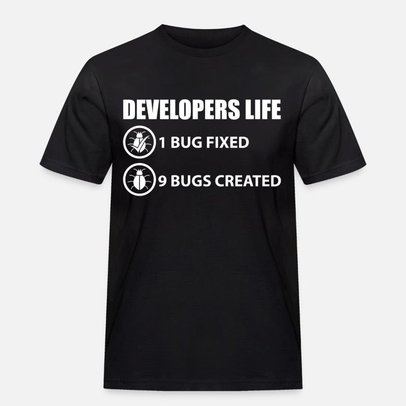 Programmierer Witz - Männer Workwear T-Shirt - Schwarz