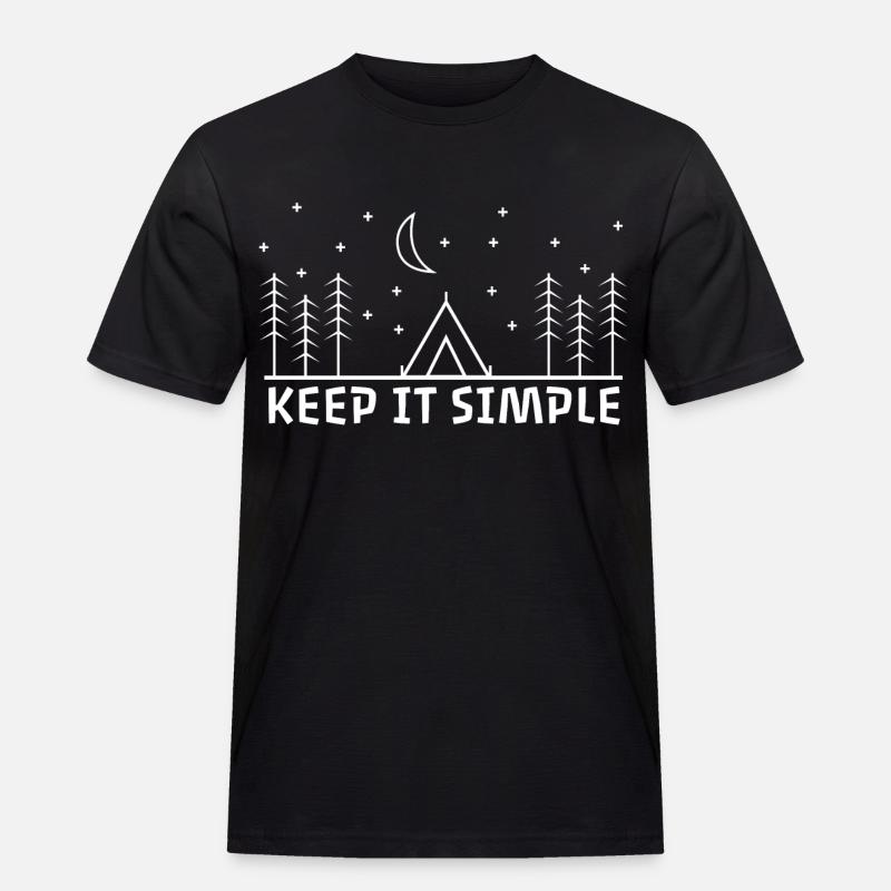Keep It Simple - Männer Workwear T-Shirt - Schwarz
