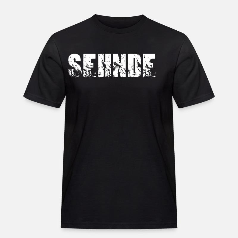 Sehnde - Männer Workwear T-Shirt - Schwarz