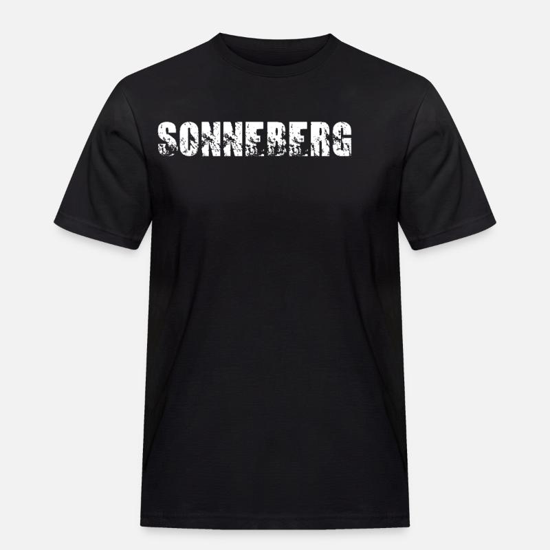 Sonneberg - Männer Workwear T-Shirt - Schwarz