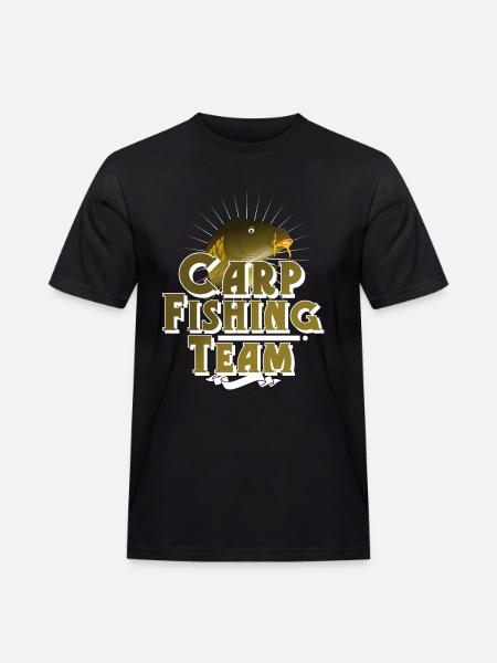 Carp fishing angler fishing - Men's Workwear T-Shirt - black