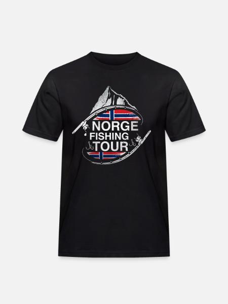 Norge Fishing Tour - Men's Workwear T-Shirt - black