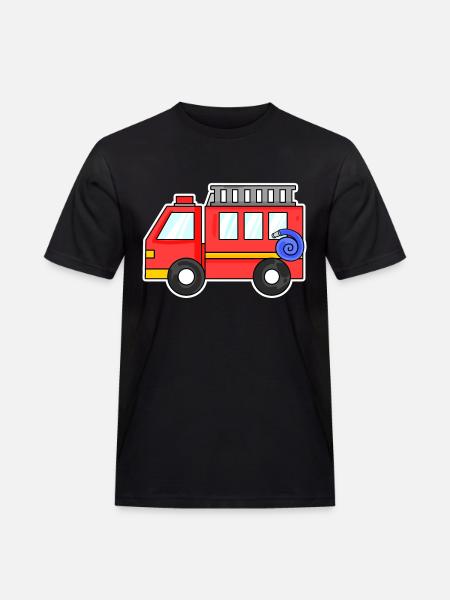 Fire truck - Men's Workwear T-Shirt - black