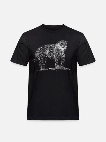 Leopard - Men's Workwear T-Shirt - black
