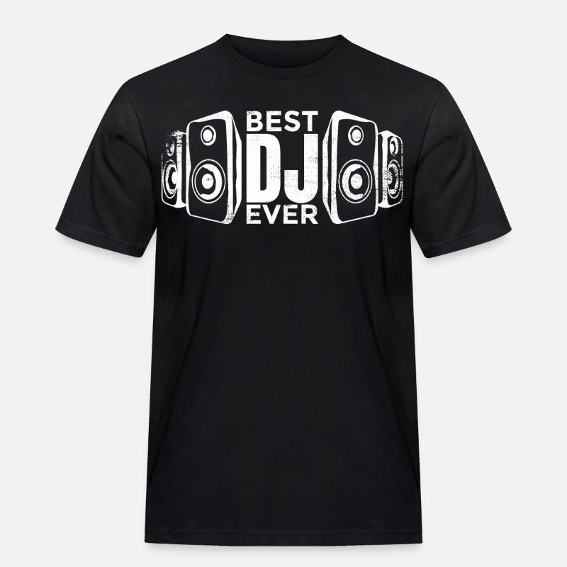 Bester DJ - Männer Workwear T-Shirt - Schwarz