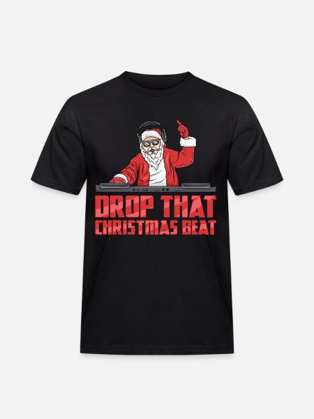 DJ Santa - Men's Workwear T-Shirt - black