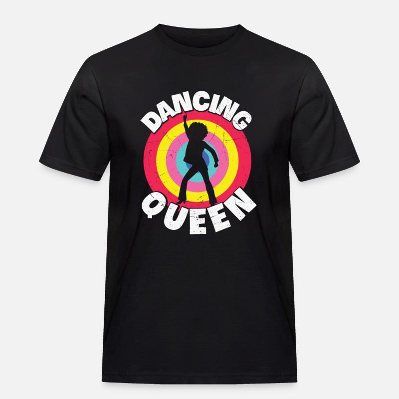 Dancing Queen Roller Disco Outfit 70er - Männer Workwear T-Shirt - Schwarz