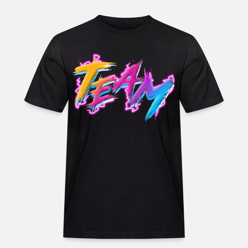 Team - Männer Workwear T-Shirt - Schwarz