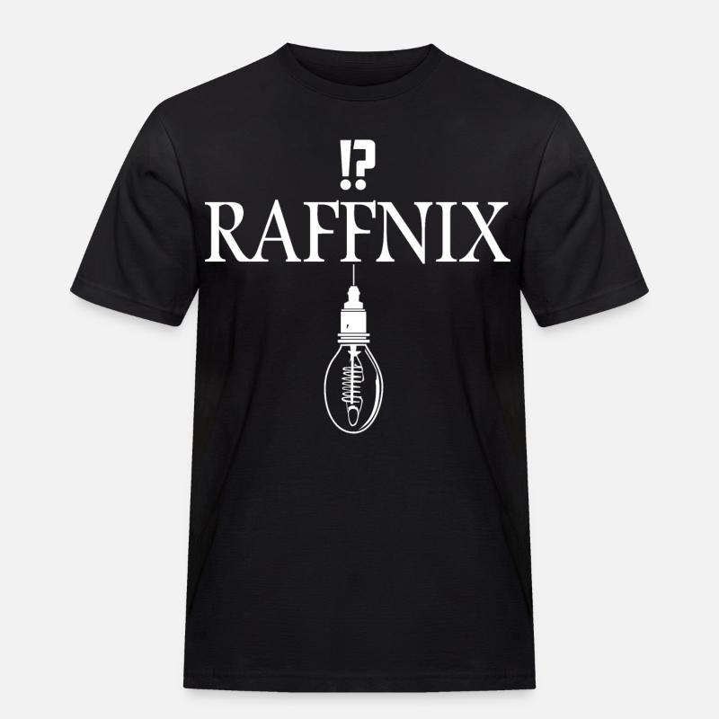 Raffnix Nerd - Männer Workwear T-Shirt - Schwarz