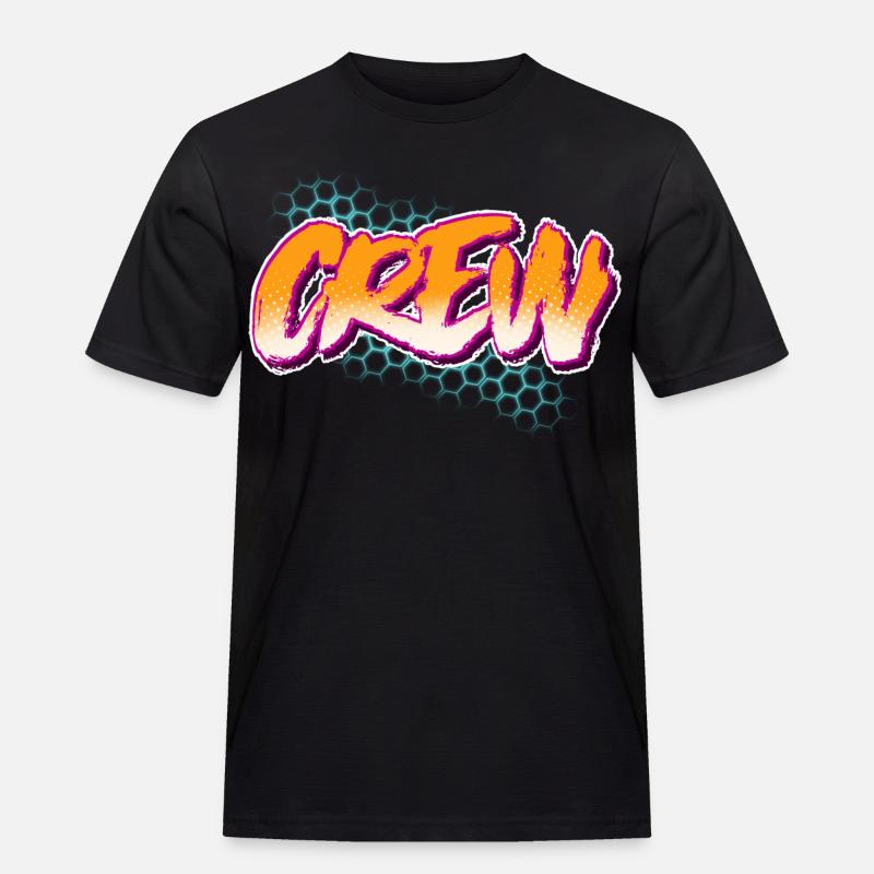 Crew - Männer Workwear T-Shirt - Schwarz