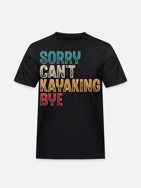 Kajak Kajakfahrer Kajaker - Männer Workwear T-Shirt - Schwarz