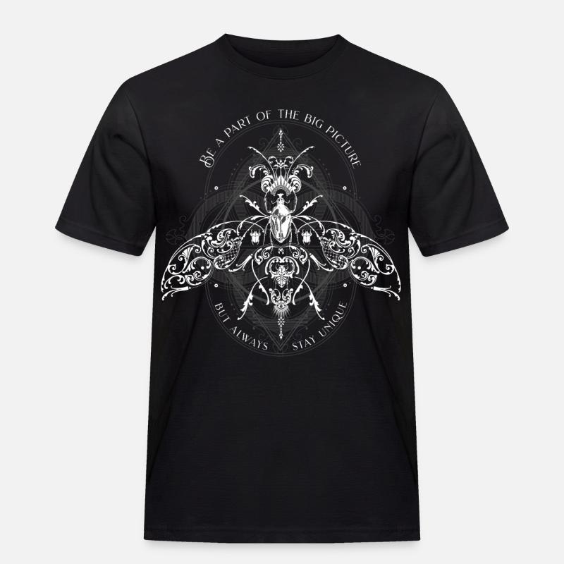 Insects Psychedelic Bug Pattern - Men's Workwear T-Shirt - black
