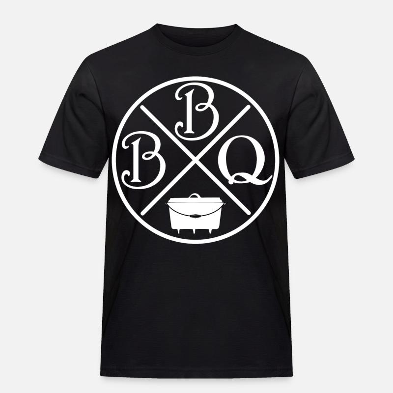 BBQ - Dutch Oven - Männer Workwear T-Shirt - Schwarz