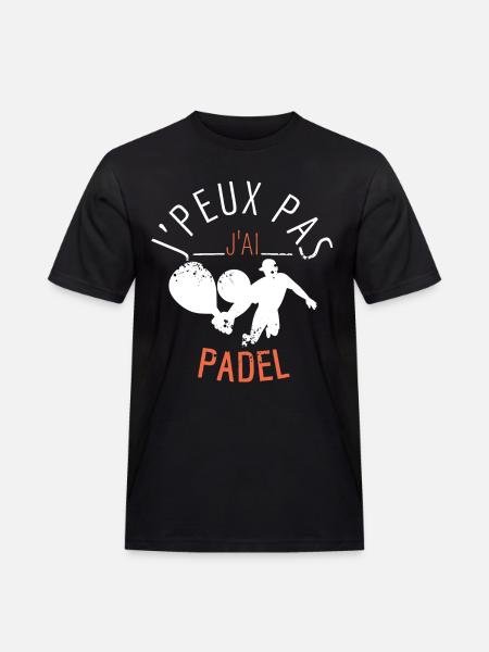 J'PEUX Pas J'ai PADEL - T-shirt Workwear homme - noir