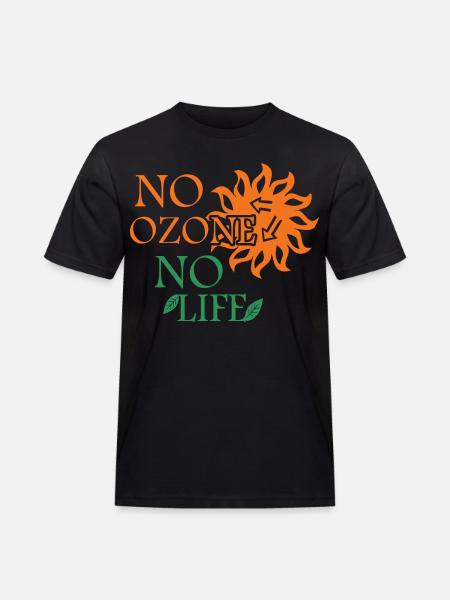 No ozone No life - Men's Workwear T-Shirt - black