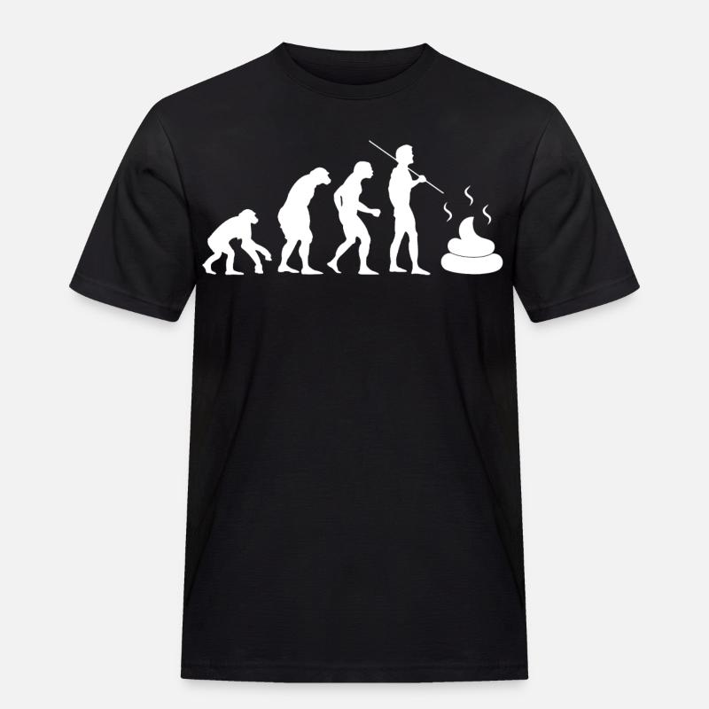intestinal evolution - Men's Workwear T-Shirt - black