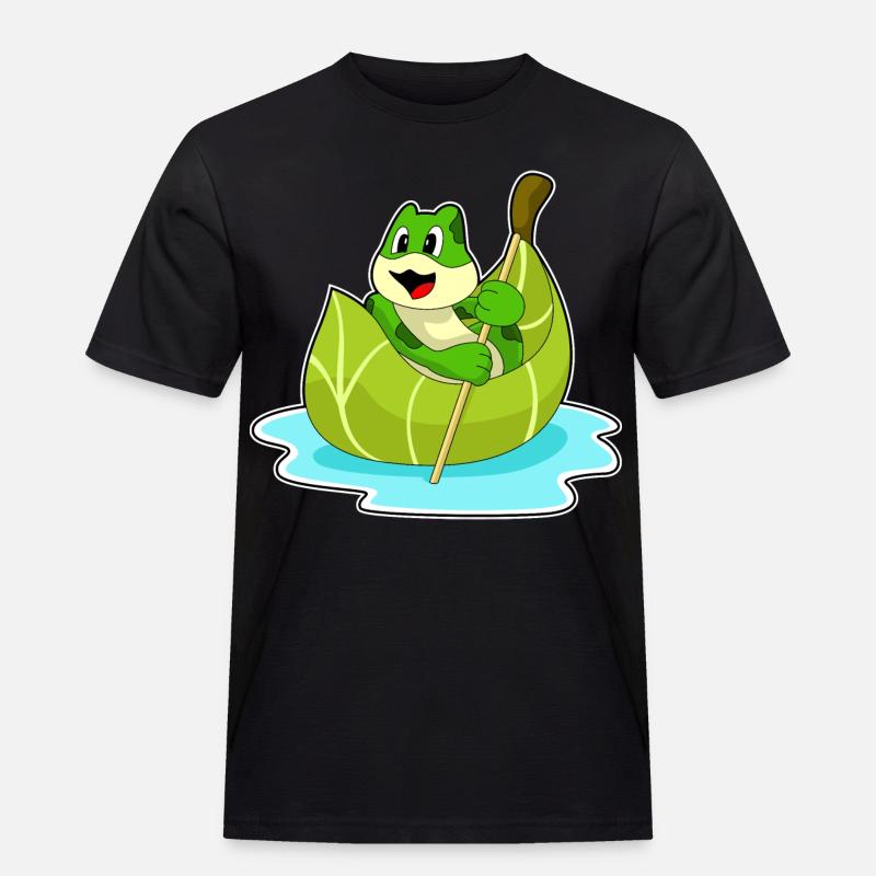 Frosch Boot - Männer Workwear T-Shirt - Schwarz