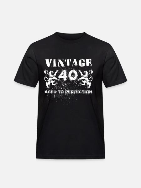 40th Birthday - Men's Workwear T-Shirt - black