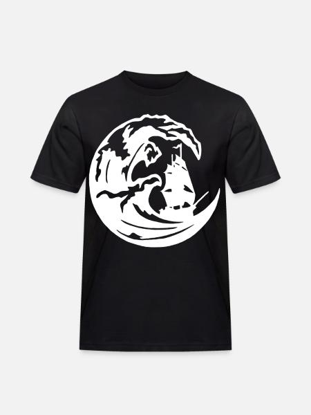 The Great White Wave - Men's Workwear T-Shirt - black