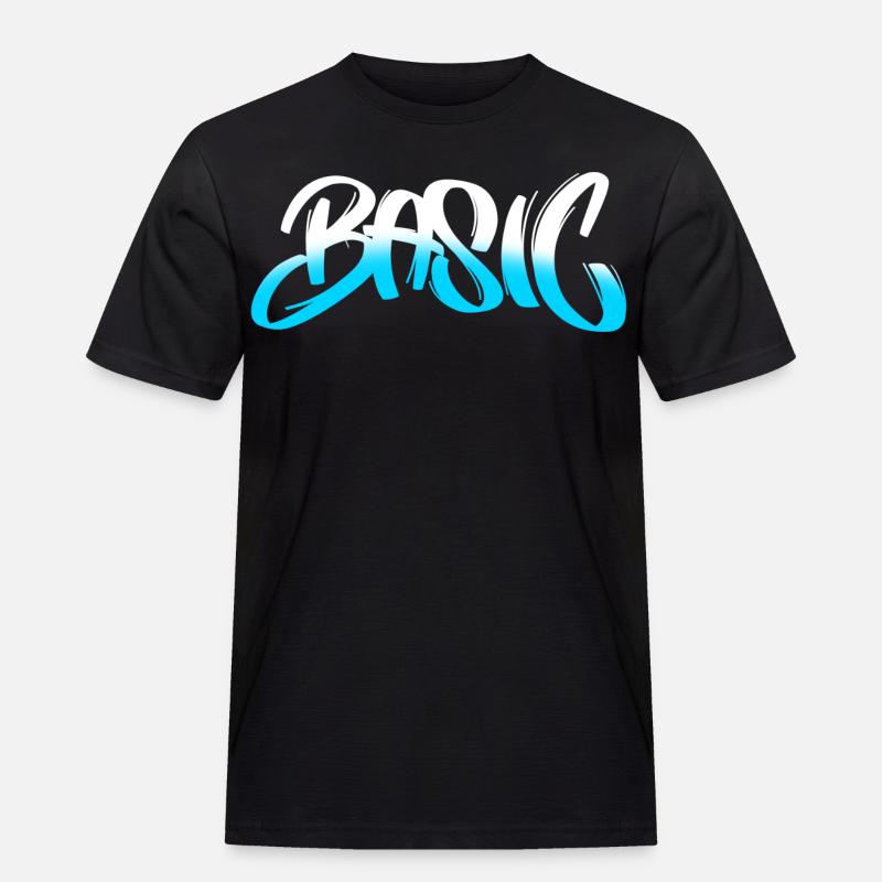 BASIC Graffiti Gradient - Männer Workwear T-Shirt - Schwarz
