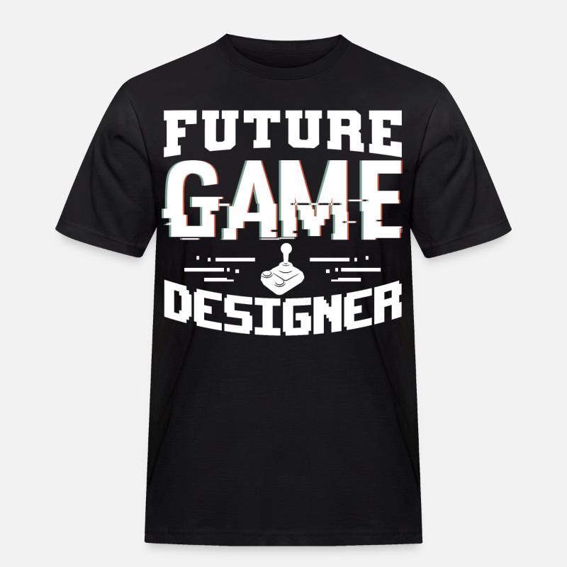 Game Designer Junge - Männer Workwear T-Shirt - Schwarz