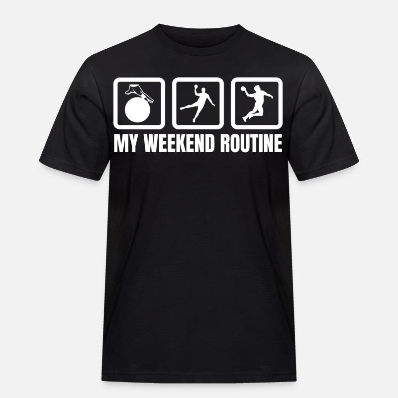 Ma routine du week-end - T-shirt Workwear homme - noir