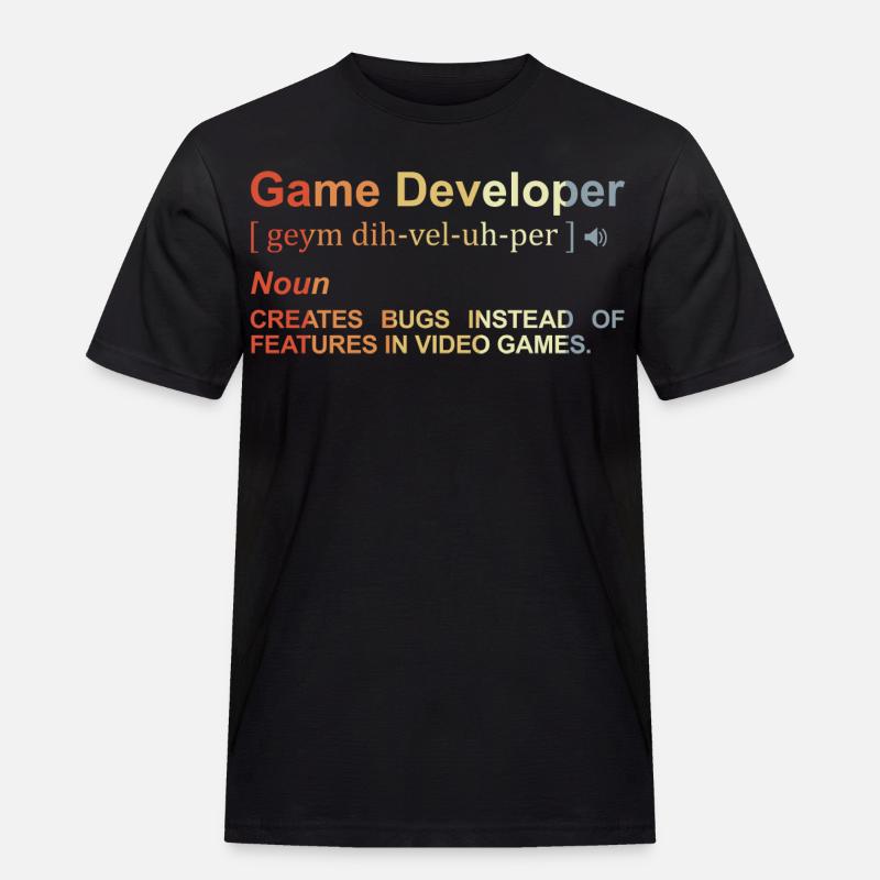 Game Developer Definition - Men's Workwear T-Shirt - black