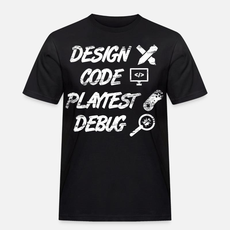 Spieleprogrammierung - Männer Workwear T-Shirt - Schwarz