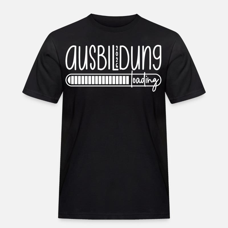 Ausbildung 2026 loading - Azubi - Auszubildender - Männer Workwear T-Shirt - Schwarz