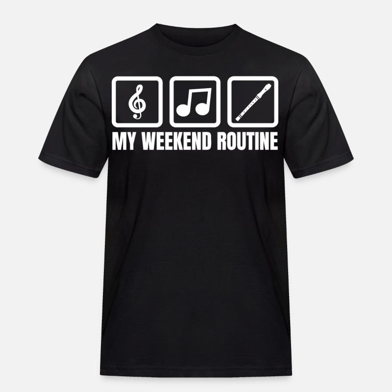 Ma routine du week-end - T-shirt Workwear homme - noir