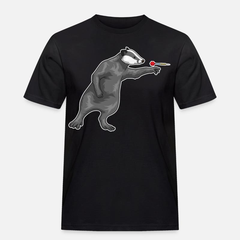 Fléchette blaireau - T-shirt Workwear homme - noir