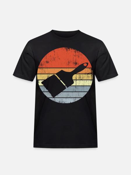Painter, Varnisher, Brush - Men's Workwear T-Shirt - black