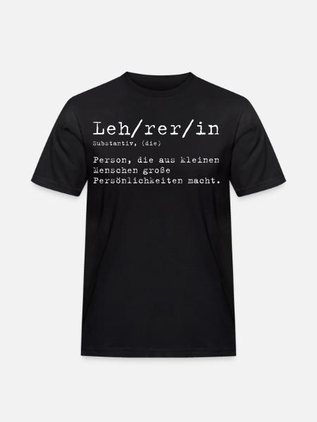 Lehrerin Definition - Männer Workwear T-Shirt - Schwarz