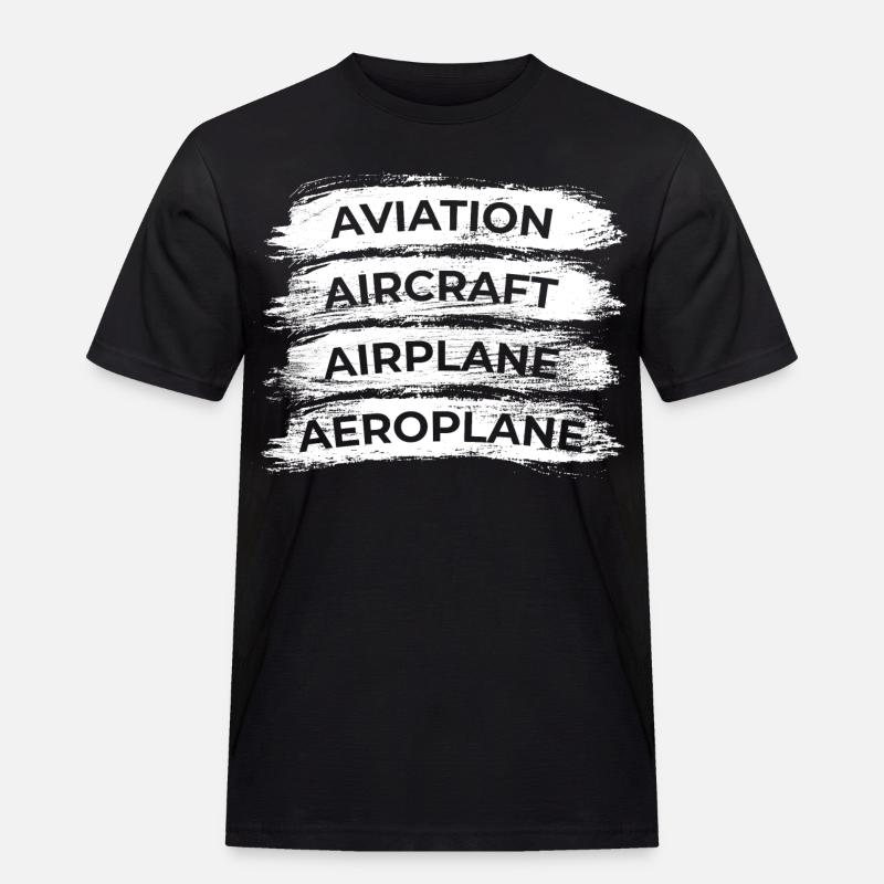 Flugzeugliebhaber Zeitplan - Männer Workwear T-Shirt - Schwarz
