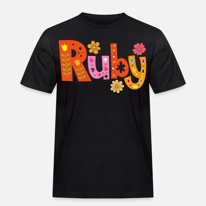 Personalized Ruby Name - Men's Workwear T-Shirt - black