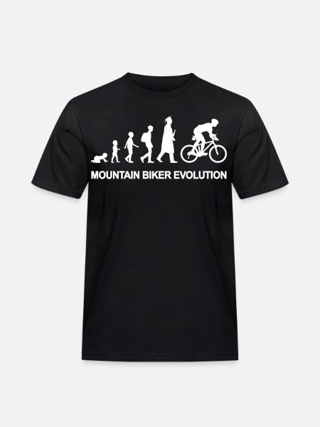 From child to mountain biker - Men's Workwear T-Shirt - black