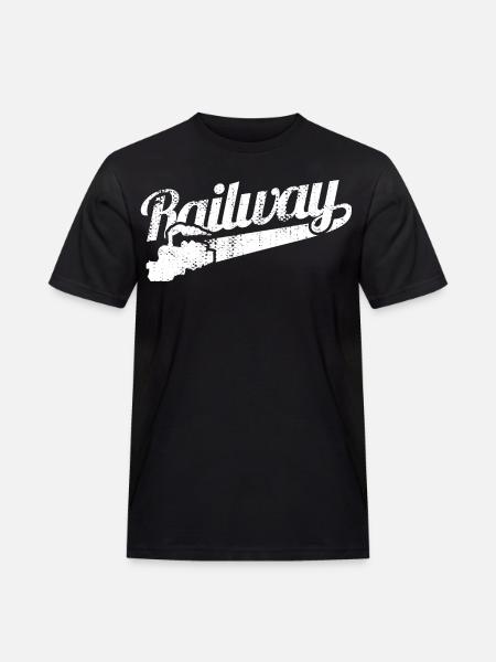 Love of railways - Men's Workwear T-Shirt - black