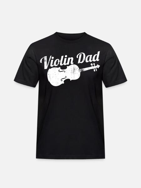 Violinist Father - Men's Workwear T-Shirt - black